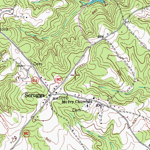 Topographic Map of North Shore, VA