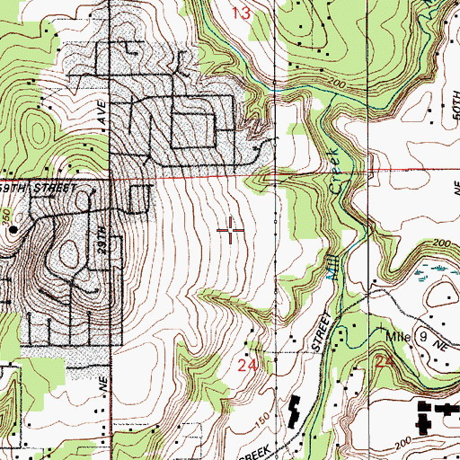 Topographic Map of Mount Vista, WA