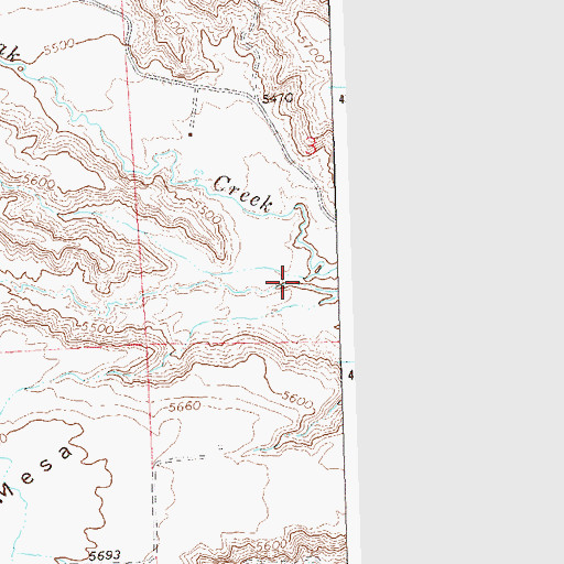 Topographic Map of Beebe Gulch, CO