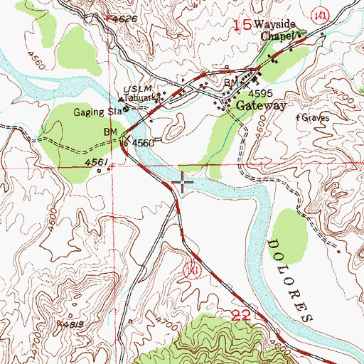 Topographic Map of West Creek, CO