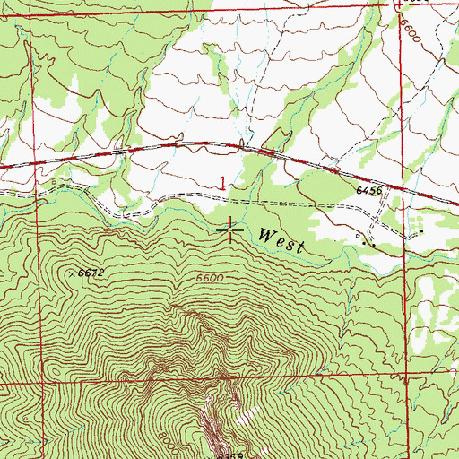 Topographic Map of Fish Creek, CO
