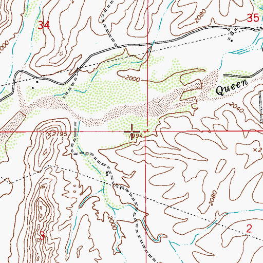 Topographic Map of Gold Camp, AZ