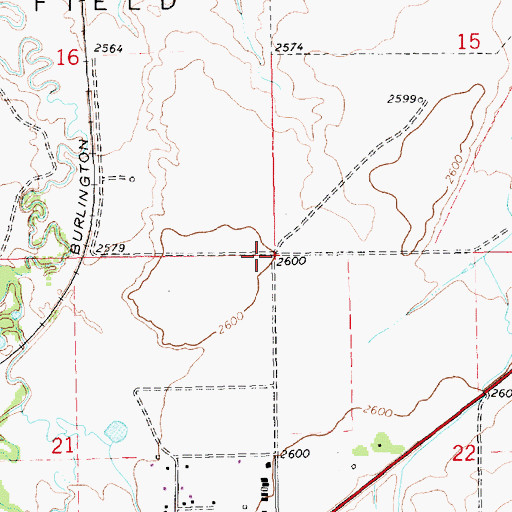 Topographic Map of Herron, MT