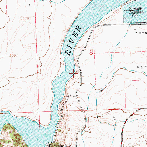 Topographic Map of Kerr, MT