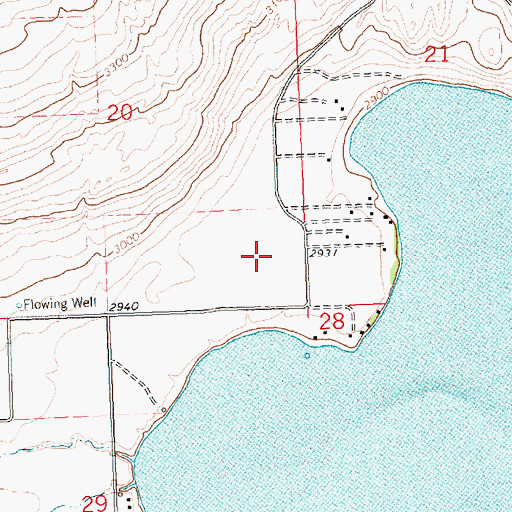 Topographic Map of Rocky Point, MT