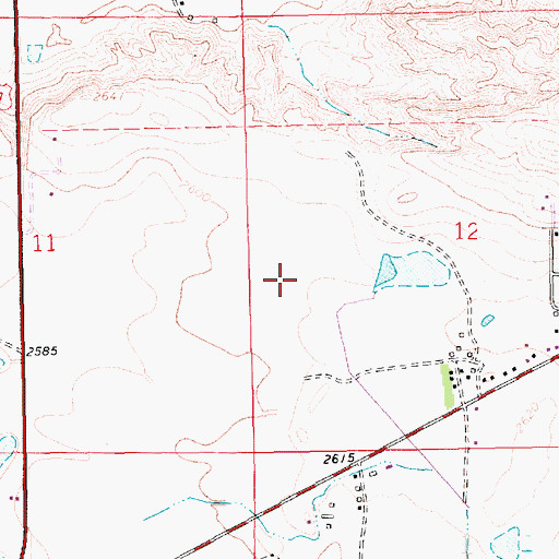 Topographic Map of West Havre, MT