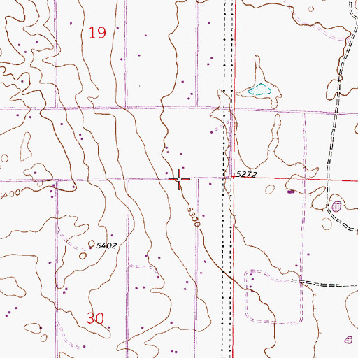 Topographic Map of Homa Hills, WY