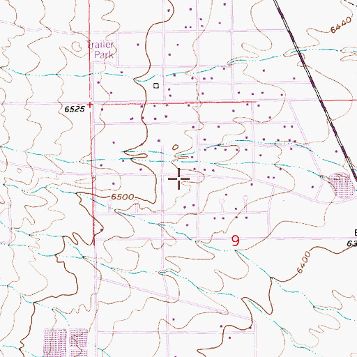 Topographic Map of North Rock Springs, WY