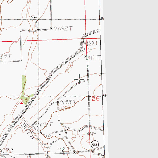 Topographic Map of South Flat, WY