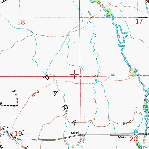 Topographic Map of South Park, WY