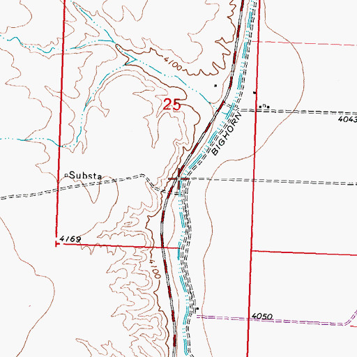 Topographic Map of West River, WY