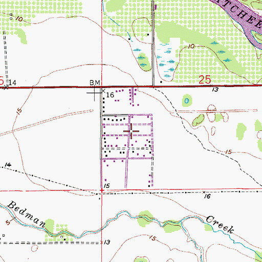 Topographic Map of Charleston Park, FL