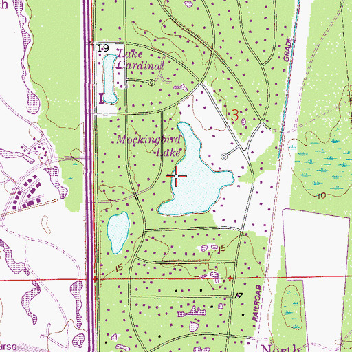 Topographic Map of Pine Ridge, FL
