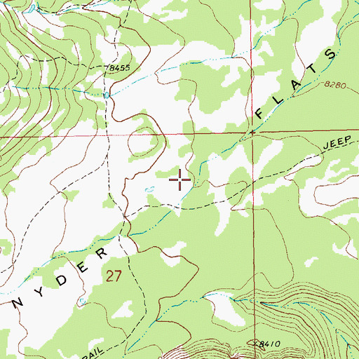 Topographic Map of Snyder Flats, CO