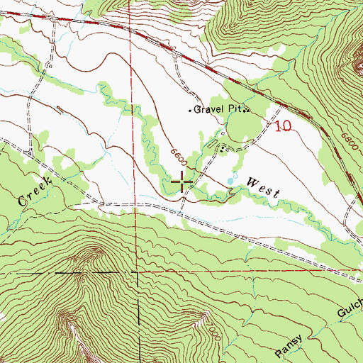 Topographic Map of North Lobe Creek, CO