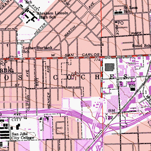 Topographic Map of Buena Vista, CA