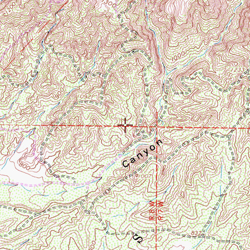 Topographic Map of Foothill Ranch, CA
