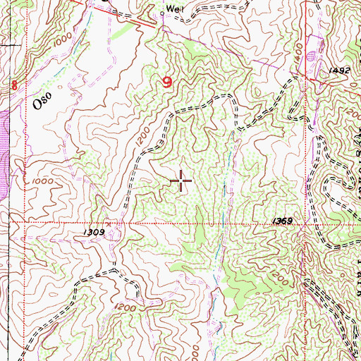 Topographic Map of Rancho Trabuco, CA