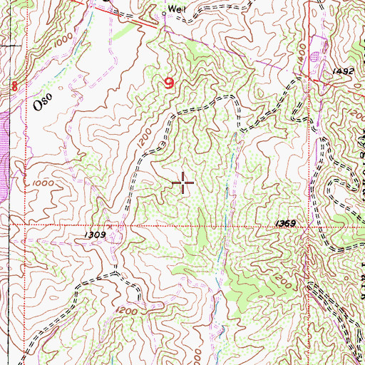Topographic Map of Rancho Trabuco, CA