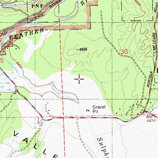 Topographic Map of Valley Ranch, CA