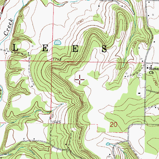 Topographic Map of Salem, OK