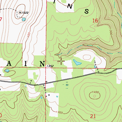 Topographic Map of Stoney Point, OK