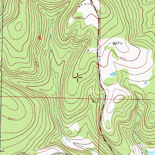 Topographic Map of Tenkiller, OK