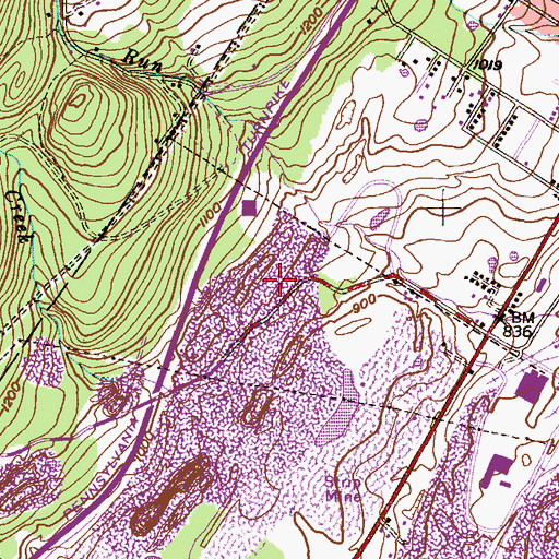 Topographic Map of Anthracite Museum, PA
