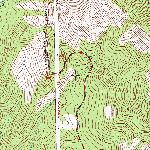 Topographic Map of Skunk Corral, AZ