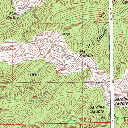 Topographic Map of H L Saddle Picnic Area, AZ