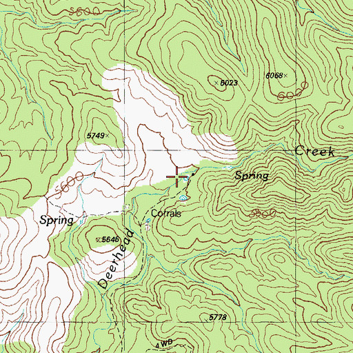 Topographic Map of Deerhead Ranch Tanks, AZ