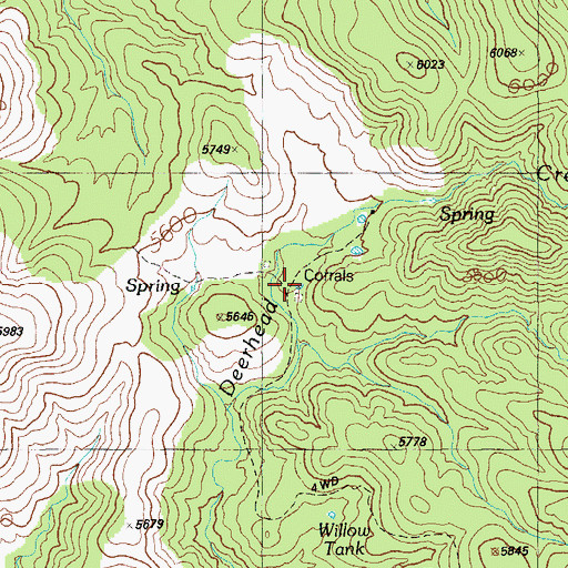 Topographic Map of Saltground Tank, AZ