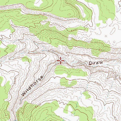 Topographic Map of Rough Draw, CO