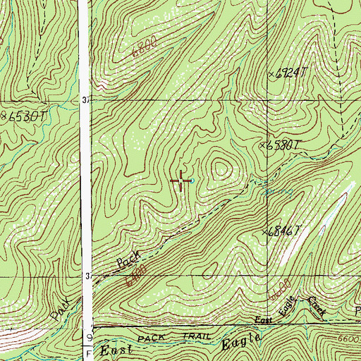 Topographic Map of Hidden Tank, AZ