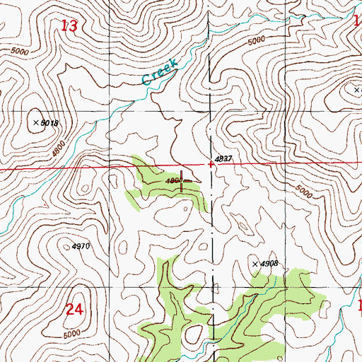 Topographic Map of Corner Tank, AZ