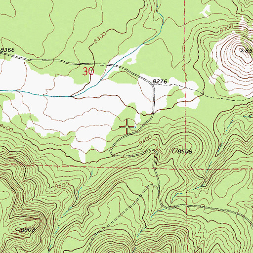 Topographic Map of Hall Tank, AZ