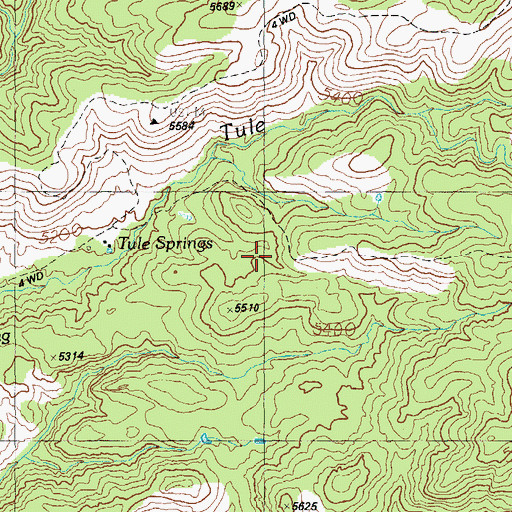 Topographic Map of Tule Tule Number 1, AZ