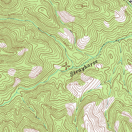 Topographic Map of M J Bar Corral, AZ