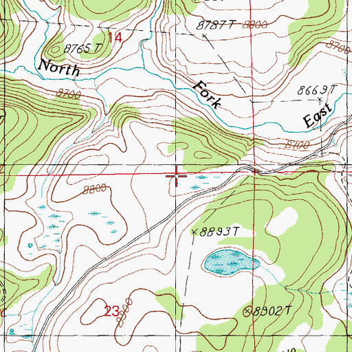 Topographic Map of Timber Spring, AZ