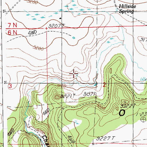 Topographic Map of Milkpen Spring, AZ