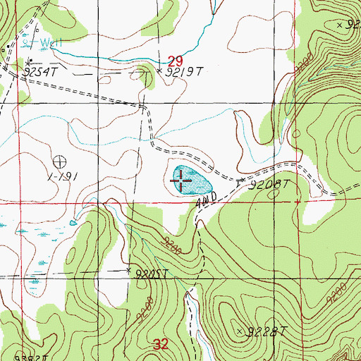 Topographic Map of Pat Knoll Lake, AZ