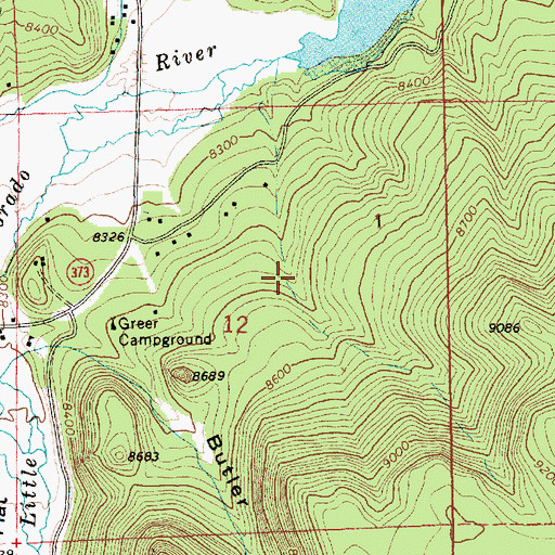 Topographic Map of Banke Spring, AZ