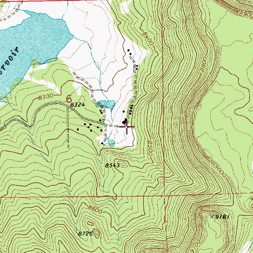 Topographic Map of Half Tank Spring, AZ