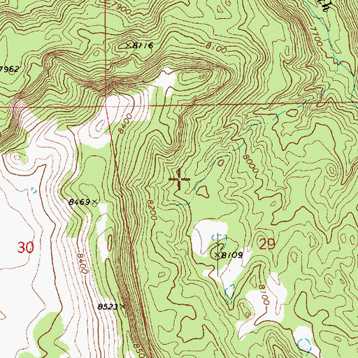 Topographic Map of Ted Seep Spring, AZ