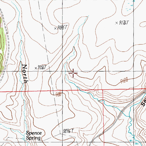 Topographic Map of Convicted Spring, AZ
