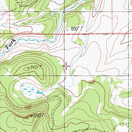 Topographic Map of Need Spring, AZ