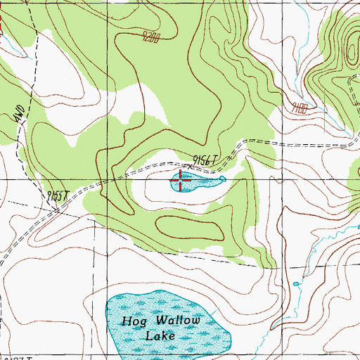 Topographic Map of Wing Marsh, AZ