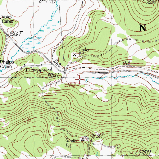 Topographic Map of Burro Creek Spring Number 1, AZ