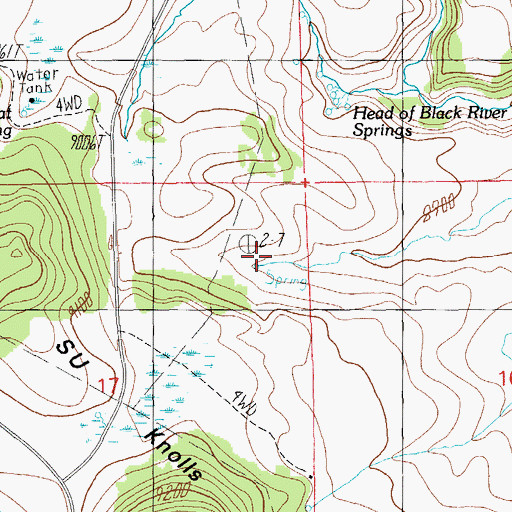 Topographic Map of 75 Tank, AZ