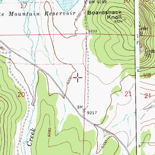 Topographic Map of Pit Spring, AZ